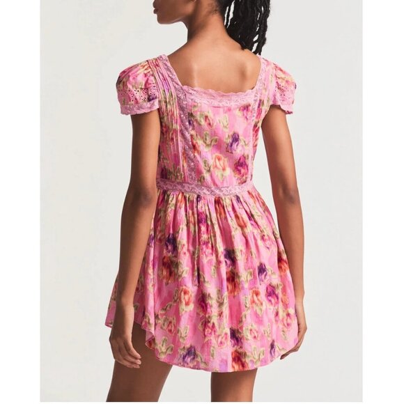 New w/Tags Love Shack Fancy Nutmeg Dress in Wild Pink, sz 6 - Picture 13 of 13